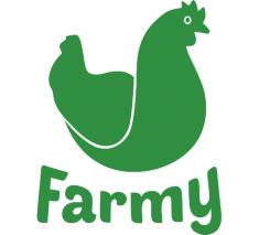 Green Farmy Logo white background Home delivery services